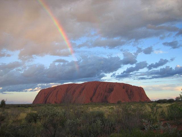 Rainbow-over-Uluru